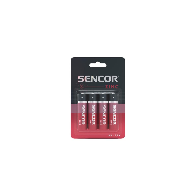 Sencor Jednorazowa cynkowo-węglowa baterie AA, 4-pack