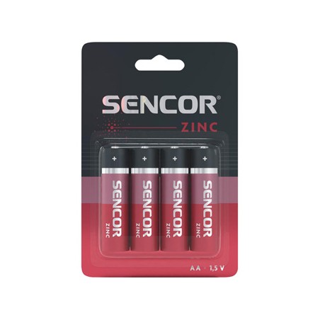 Sencor Jednorazowa cynkowo-węglowa baterie AA, 4-pack