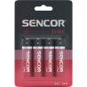 Sencor Jednorazowa cynkowo-węglowa baterie AA, 4-pack