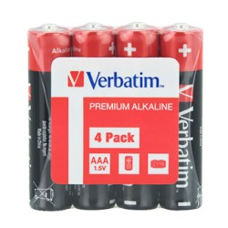 Verbatim Jednorazowa alkaliczna baterie AAA, 4-pack