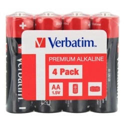 Verbatim Jednorazowa alkaliczna baterie AA, 4-pack