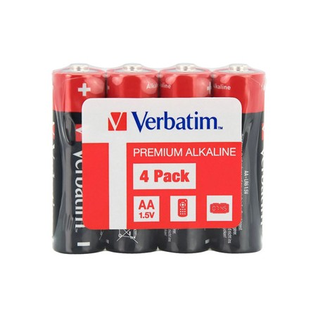 Verbatim Jednorazowa alkaliczna baterie AA, 4-pack