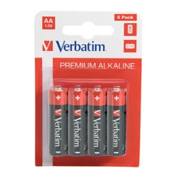 Verbatim Jednorazowa alkaliczna baterie AA, 8-pack