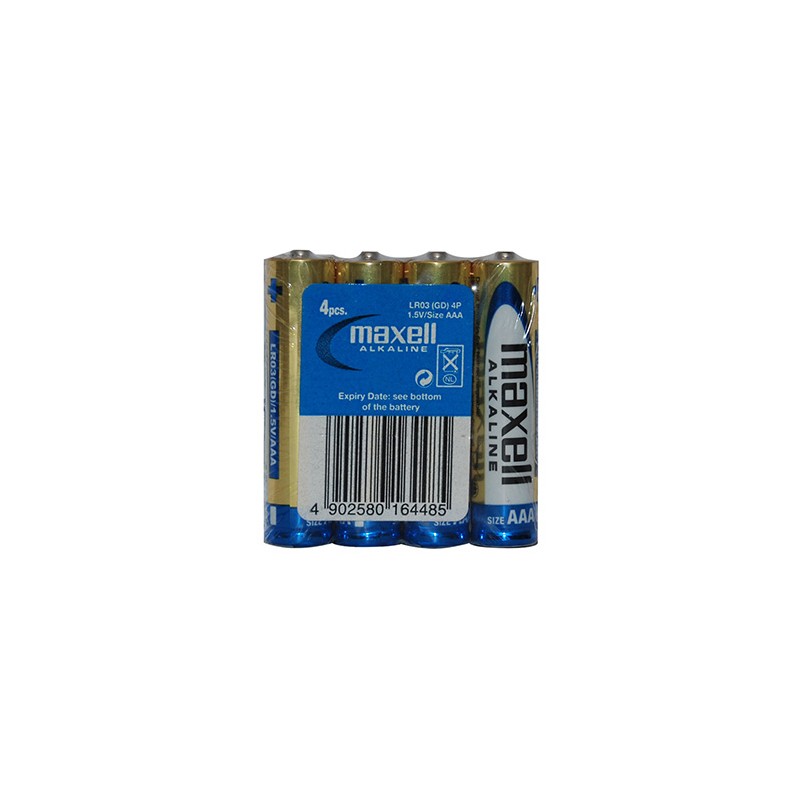 Maxell Jednorazowa alkaliczna baterie AAA, 4-pack