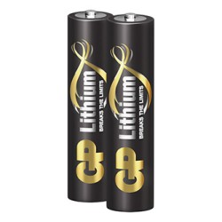 GP Jednorazowa litowa baterie AAA, 2-pack