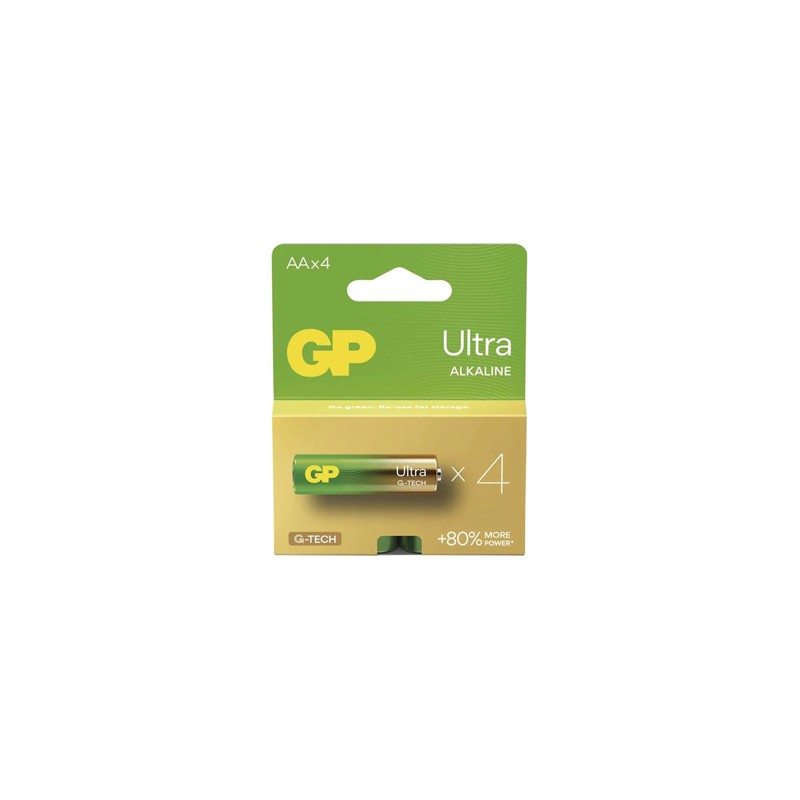 GP Ultra Jednorazowa alkaliczna baterie AA, 4-pack