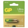 GP Ultra Jednorazowa alkaliczna baterie AA, 4-pack