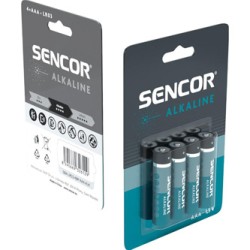 Sencor Jednorazowa alkaliczna baterie AAA, 4-pack