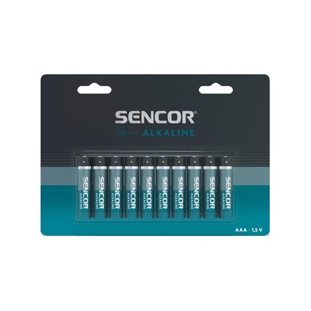 Sencor Jednorazowa alkaliczna baterie AAA, 10-pack