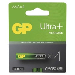 GP Ultra+ Jednorazowa alkaliczna baterie AAA, 4-pack