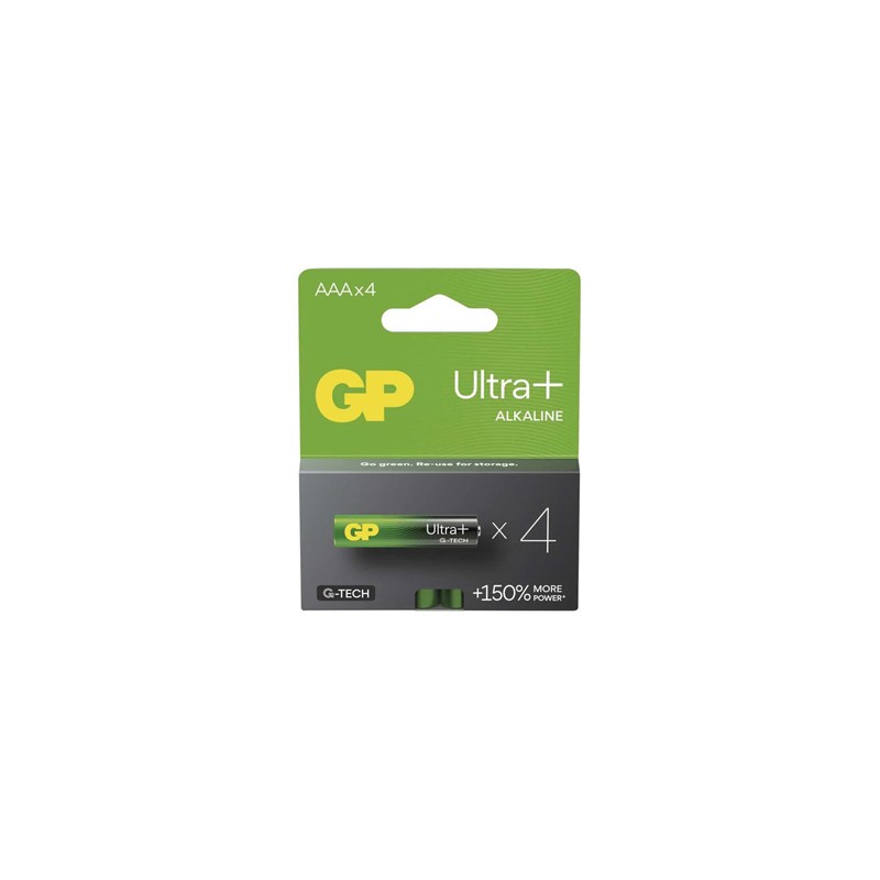 GP Ultra+ Jednorazowa alkaliczna baterie AAA, 4-pack