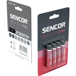 Sencor Jednorazowa cynkowo-węglowa baterie AAA, 4-pack