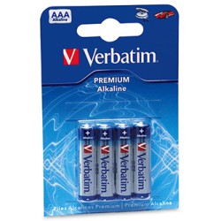 Verbatim Jednorazowa alkaliczna baterie AAA, 4-pack