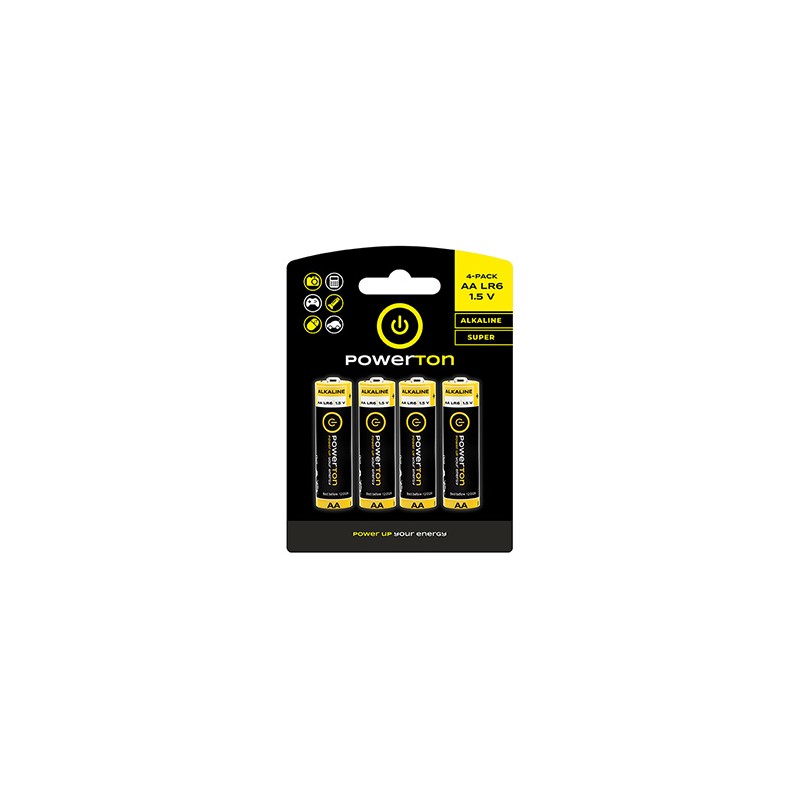 Powerton ENERGY ALKAMAX Jednorazowa alkaliczna baterie AA, 4-pack