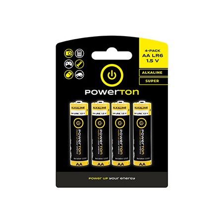 Powerton ENERGY ALKAMAX Jednorazowa alkaliczna baterie AA, 4-pack