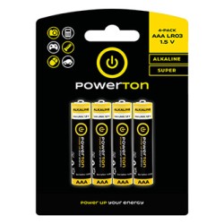 Powerton ENERGY ALKAMAX Jednorazowa alkaliczna baterie AAA, 4-pack