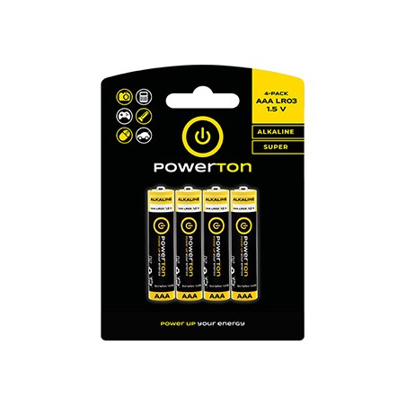 Powerton ENERGY ALKAMAX Jednorazowa alkaliczna baterie AAA, 4-pack