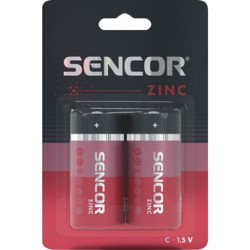 Sencor Jednorazowa cynkowo-węglowa baterie C, 2-pack
