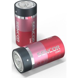 Sencor Jednorazowa cynkowo-węglowa baterie C, 2-pack
