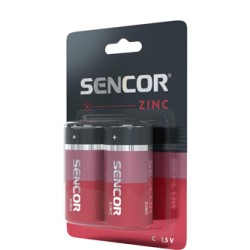 Sencor Jednorazowa cynkowo-węglowa baterie C, 2-pack