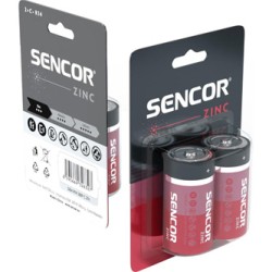 Sencor Jednorazowa cynkowo-węglowa baterie C, 2-pack