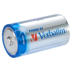 Verbatim Jednorazowa alkaliczna baterie C, 2-pack