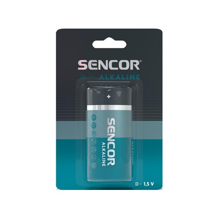 Sencor Jednorazowa alkaliczna baterie D, 1-pack