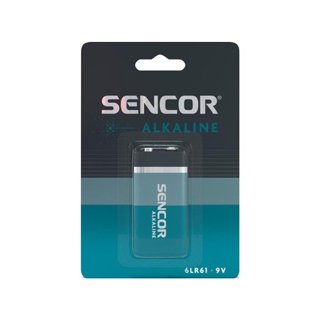 Sencor Jednorazowa alkaliczna baterie 9V, 1-pack