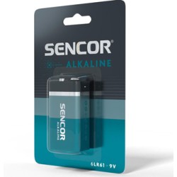 Sencor Jednorazowa alkaliczna baterie 9V, 1-pack