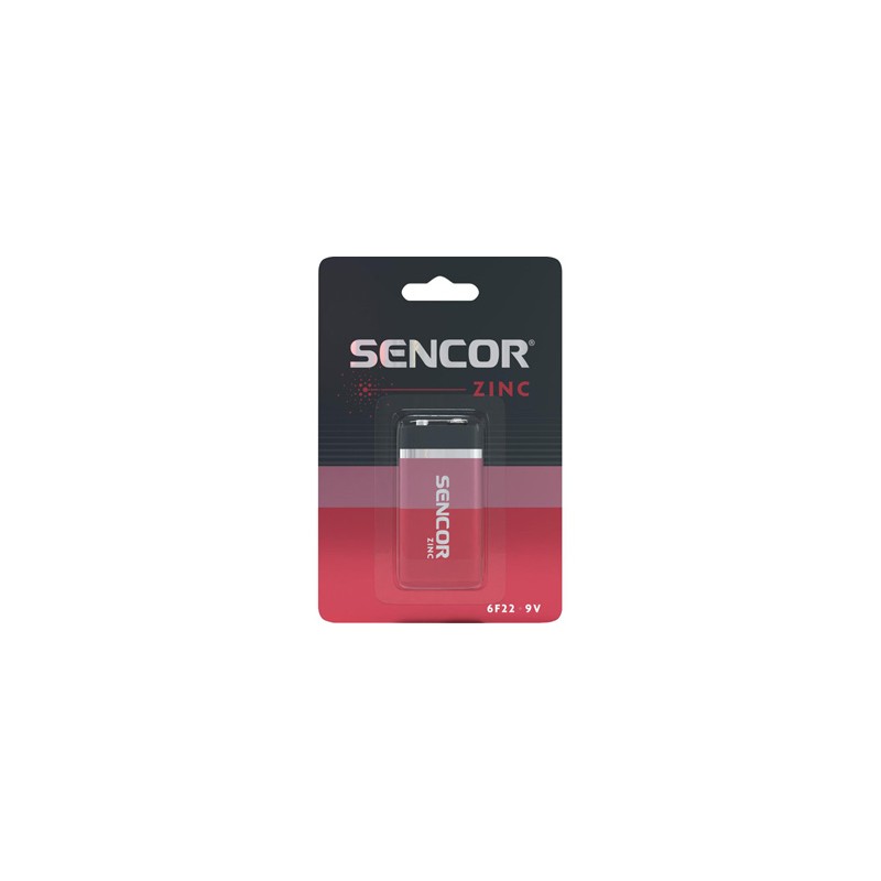 Sencor Jednorazowa cynkowo-węglowa baterie 9V, 1-pack, EOL