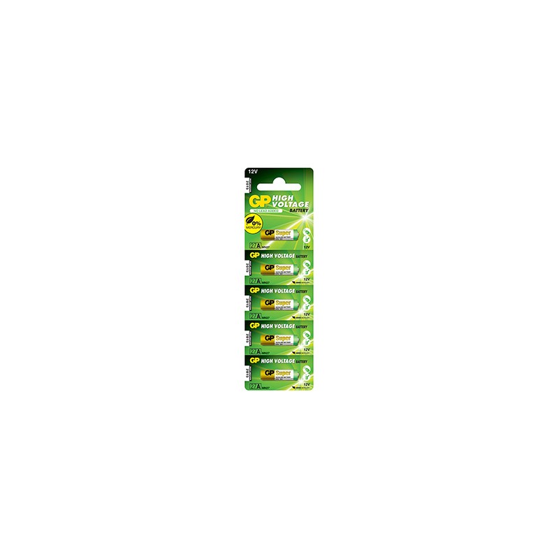 GP Jednorazowa alkaliczna baterie A27, 5-pack