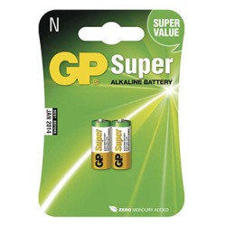 GP Jednorazowa alkaliczna baterie LR1, 2-pack
