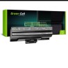 Green Cell bateria VGP-BPS13 VGP-BPS21A VGP-BPS21B do Sony Vaio VGN-FW PCG-31311M 3C1M 81112M 81212M (Black)