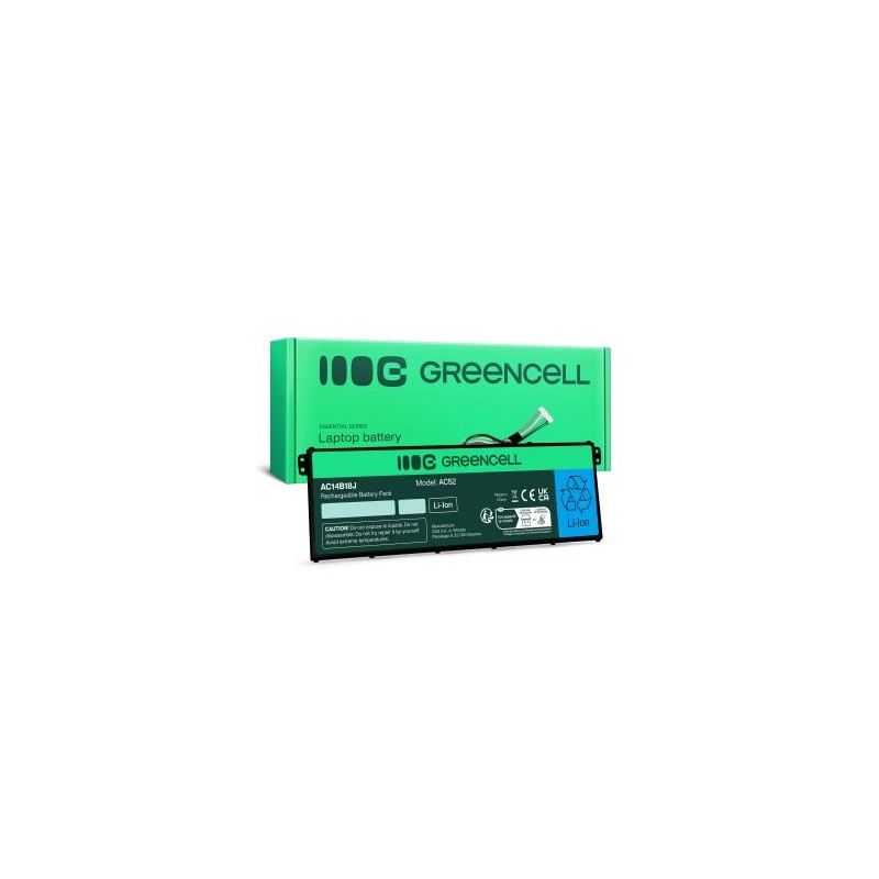 Green Cell bateria AC14B13J AC14B18J do Acer Aspire ES1-111M ES1-331 ES1-531 ES1-533 ES1-571