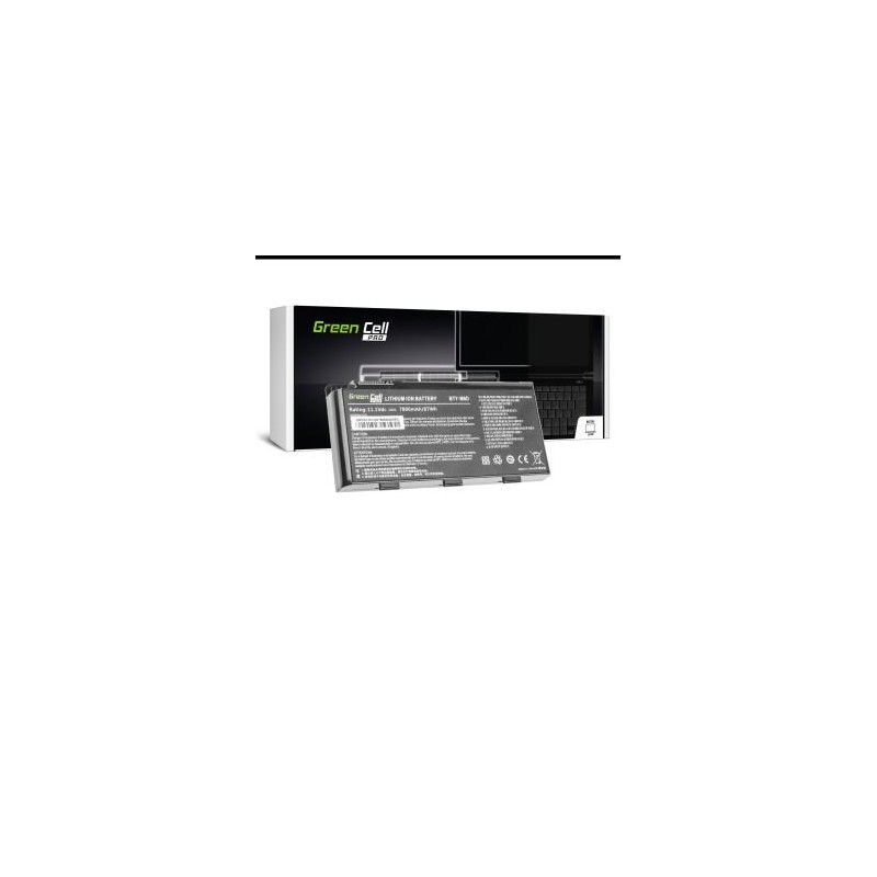 Green Cell bateria do BTY-M6D do MSI GT60 GT70 GT660 GT680 GT683 GT780 GT783 GX660 GX680 GX780