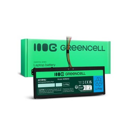 Green Cell AC14B13J AC14B18J bateria do Acer Aspire 3 A315-23 A315-55G ES1-111M ES1-331 ES1-531 ES1-533 ES1-571