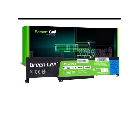 Bateria Green Cell L20M3PF0 Lenovo Ideapad 3-14ITL6 15ITL6 17ITL6 S14 V14 15 17 G2 G3