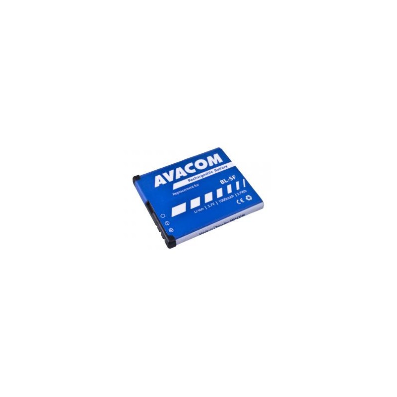 Avacom baterie dla Nokia N95, E65, Li-Ion, 3.6V, GSNO-BL5F-S1000A, 1000mAh, 3.6Wh, zastępuje  BL-5F