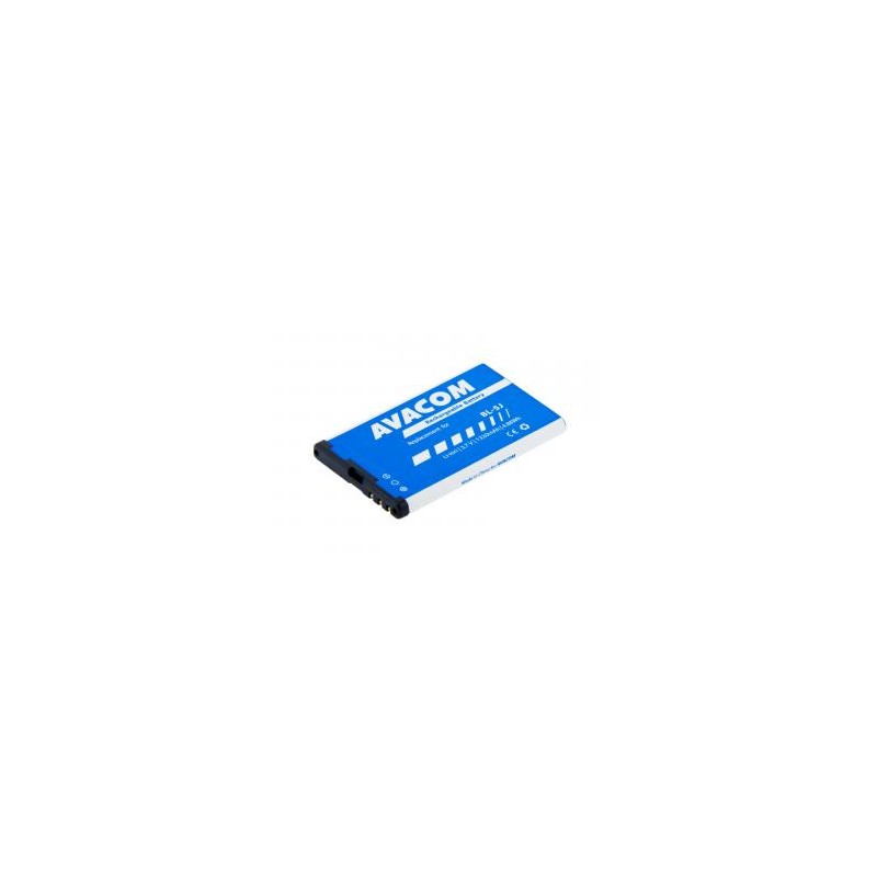 Avacom baterie dla Nokia 5230, 5800, X6, Li-Ion, 3.7V, GSNO-BL5J-S1320, 1320mAh, 4.9Wh, zastępuje BL-5J