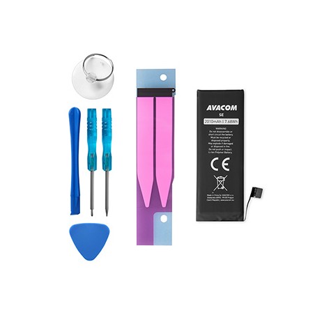 Avacom baterie dla Apple iPhone SE 1st gen. 2016, Li-Ion, 3,82V, GSAP-IPHSE-HC2010, 2010mAh, 7,7Wh, duża pojemność (zamiennik 61