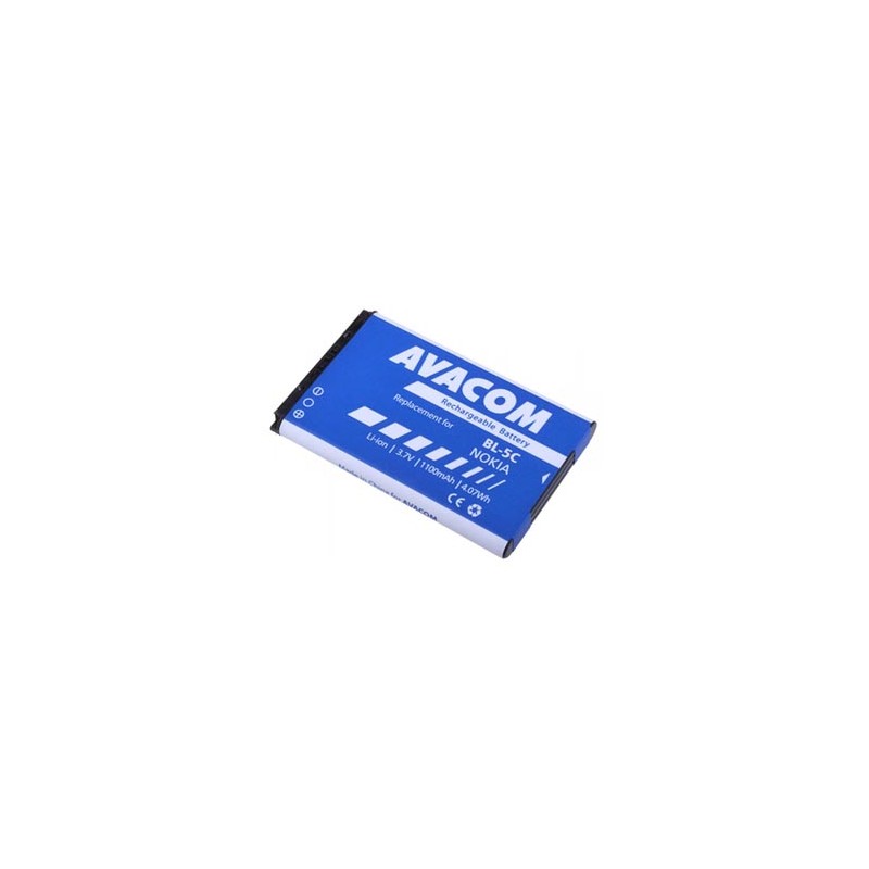 Avacom baterie dla Nokia Li-Ion, 3.7V, GSNO-BL5C-S1100A, 1100mAh, 4.1Wh