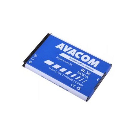 Avacom baterie dla Nokia Li-Ion, 3.7V, GSNO-BL5C-S1100A, 1100mAh, 4.1Wh