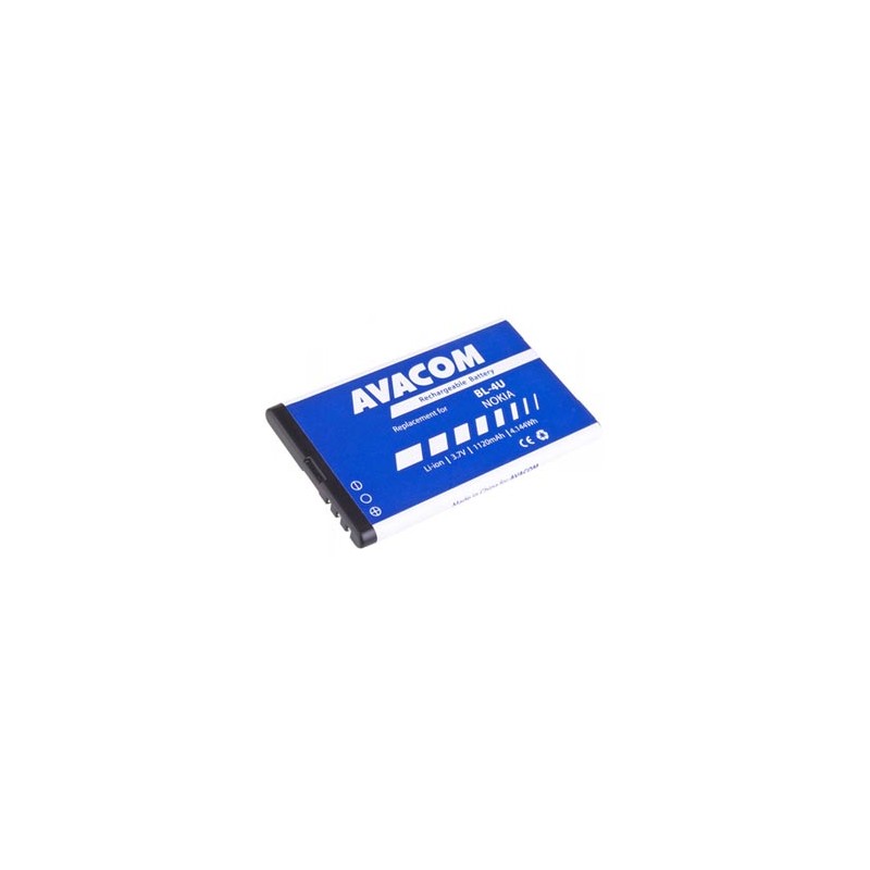 Avacom baterie dla Nokia 5530, CK300, E66,05530, E75, 5730, Li-Ion, 3.7V, GSNO-BL4U-S1120A, 1120mAh, 4.1Wh