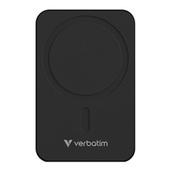 Verbatim powerbank z ładowaniem bezprzewodowym 5V, ładowanie telefonu, 32223, 20000mAh, Mocowanie magnetyczne, Czarny
