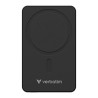 Verbatim powerbank z ładowaniem bezprzewodowym 5V, ładowanie telefonu, 32225, 5000mAh, Mocowanie magnetyczne, Czarny
