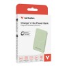 Verbatim powerbank z ładowaniem bezprzewodowym 5V, ładowanie telefonu, 32226, 5000mAh, Mocowanie magnetyczne, zielona