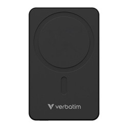 Verbatim powerbank z ładowaniem bezprzewodowym 5V, ładowanie telefonu, 32227, 10000mAh, Mocowanie magnetyczne, Czarny
