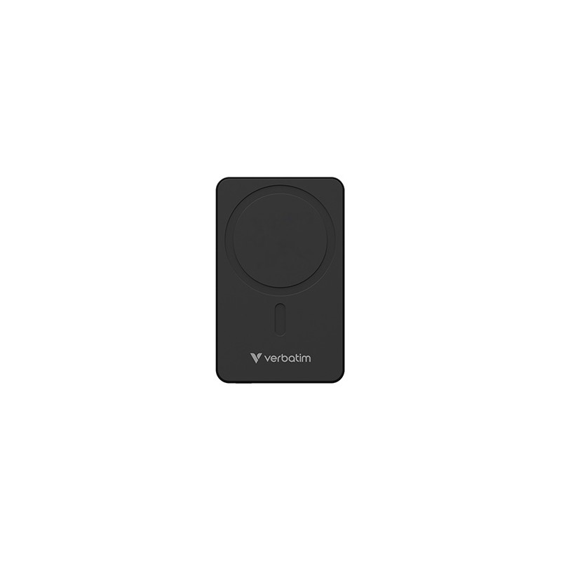 Verbatim powerbank z ładowaniem bezprzewodowym 5V, ładowanie telefonu, 32227, 10000mAh, Mocowanie magnetyczne, Czarny