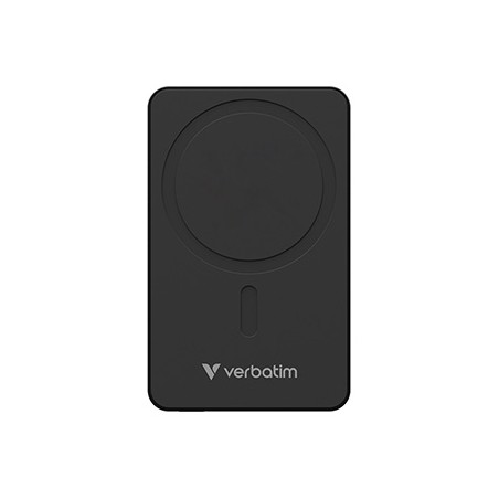 Verbatim powerbank z ładowaniem bezprzewodowym 5V, ładowanie telefonu, 32227, 10000mAh, Mocowanie magnetyczne, Czarny