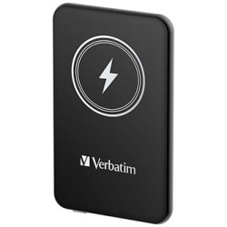 Verbatim powerbank z ładowaniem bezprzewodowym 5V, ładowanie telefonu, 32240, 5 000mAh, Mocowanie magnetyczne, czarna